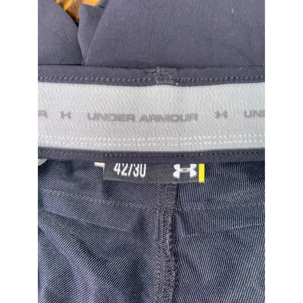 Under Armour Men's Match Play Golf Pants Black 42x30 Performance Stretch Slacks
